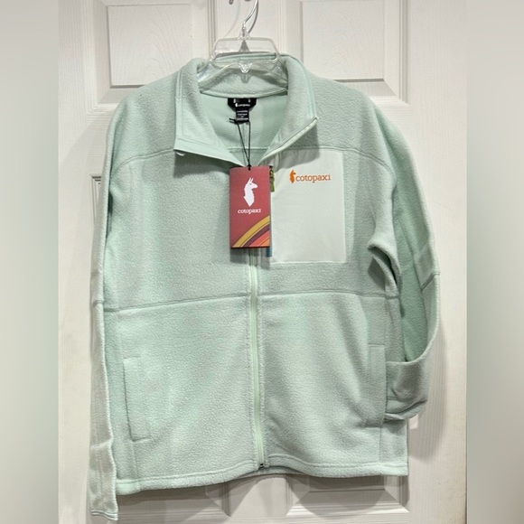 cotopaxi Jackets & Blazers - Cotopaxi Women's Large Abrazo Fleece Full-Zip Jacket Foam Green Blue NWT